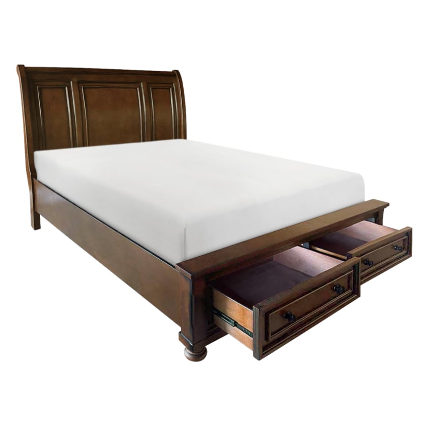 Queen Sleigh Storage Bed
