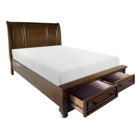 Queen Sleigh Storage Bed