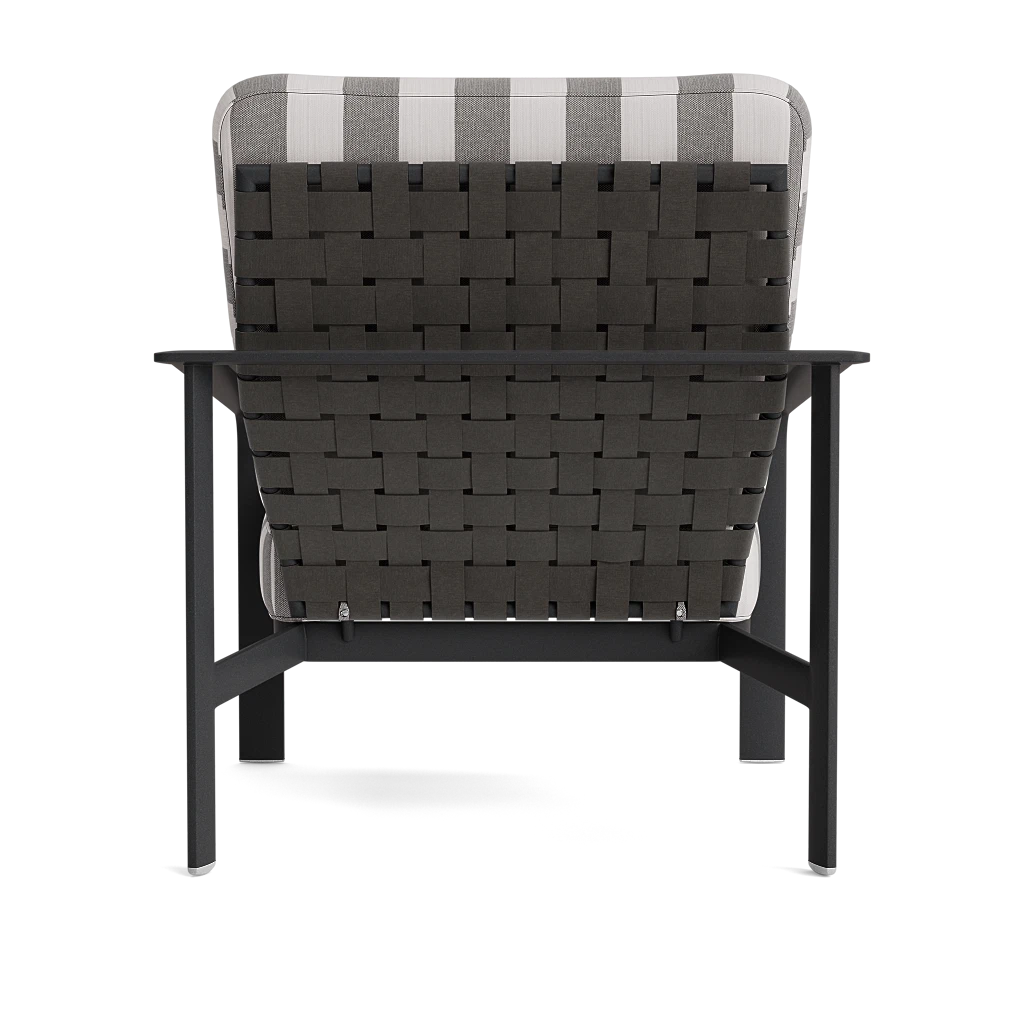 Cushioned Aluminum Strap Lounge Chair