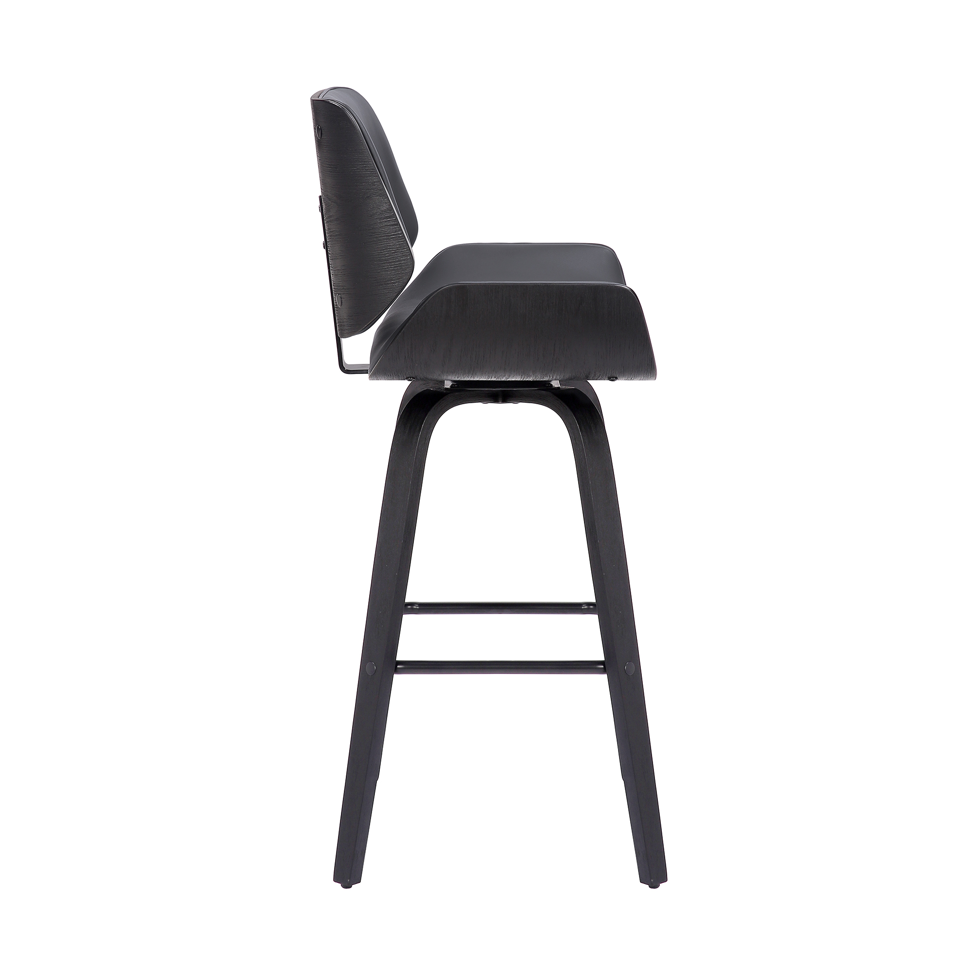 Armen Living Tyler Upholstered Swivel Counter Chair