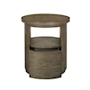 Magnussen Home Bosley Occasional Tables 1-Drawer Round End Table