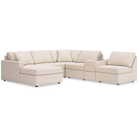 6-Piece Sectional With Chaise