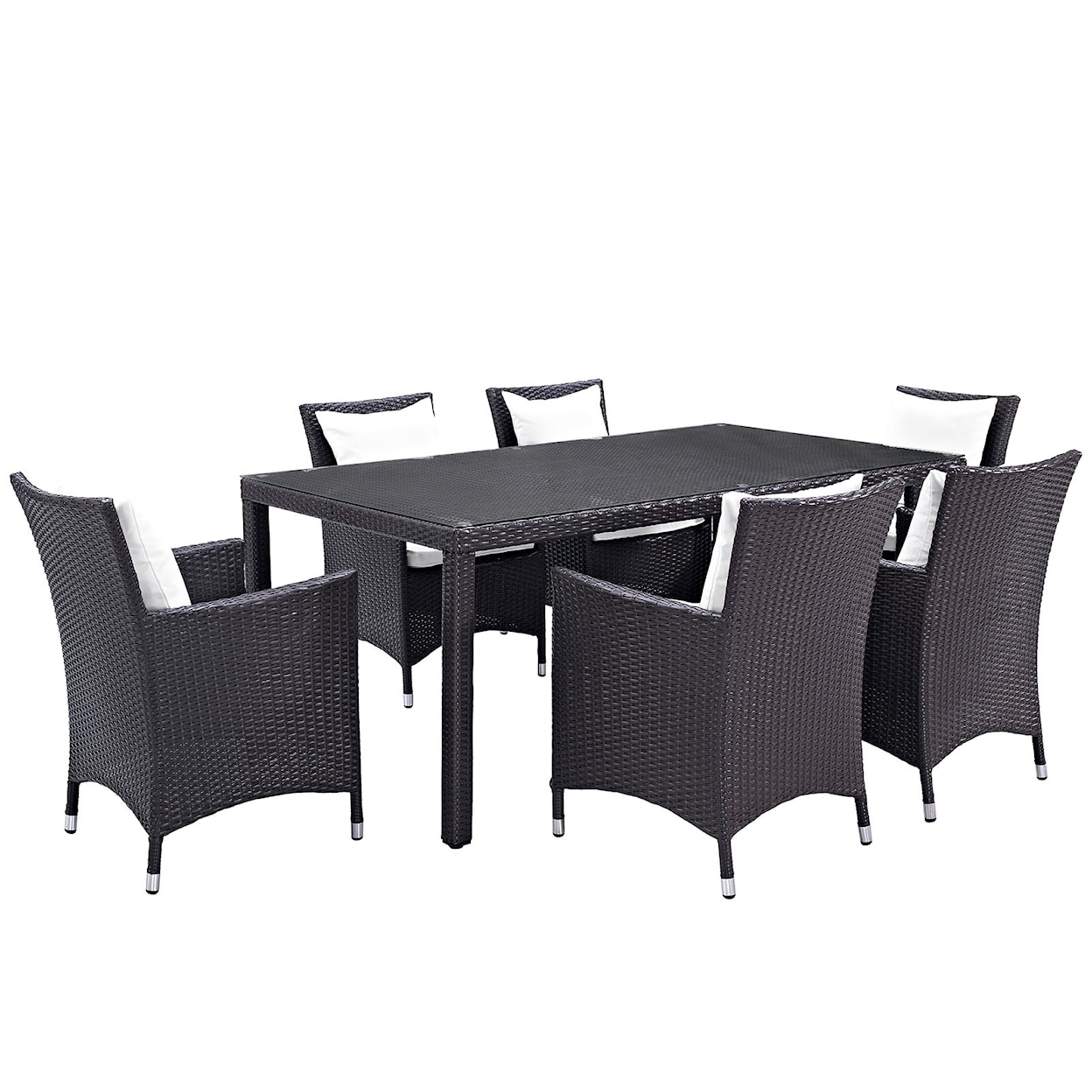 Modway Convene Outdoor 7 Piece Dining Set