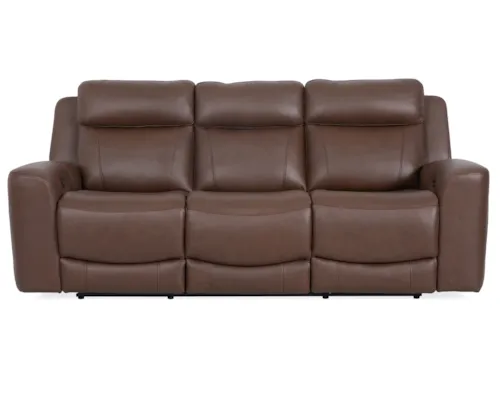 Casual Power Reclining Sofa with Power Headrests