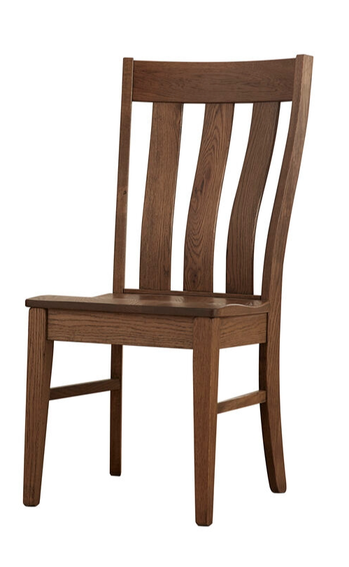 Farmhouse Vertical Slat Back Side Dining Chair