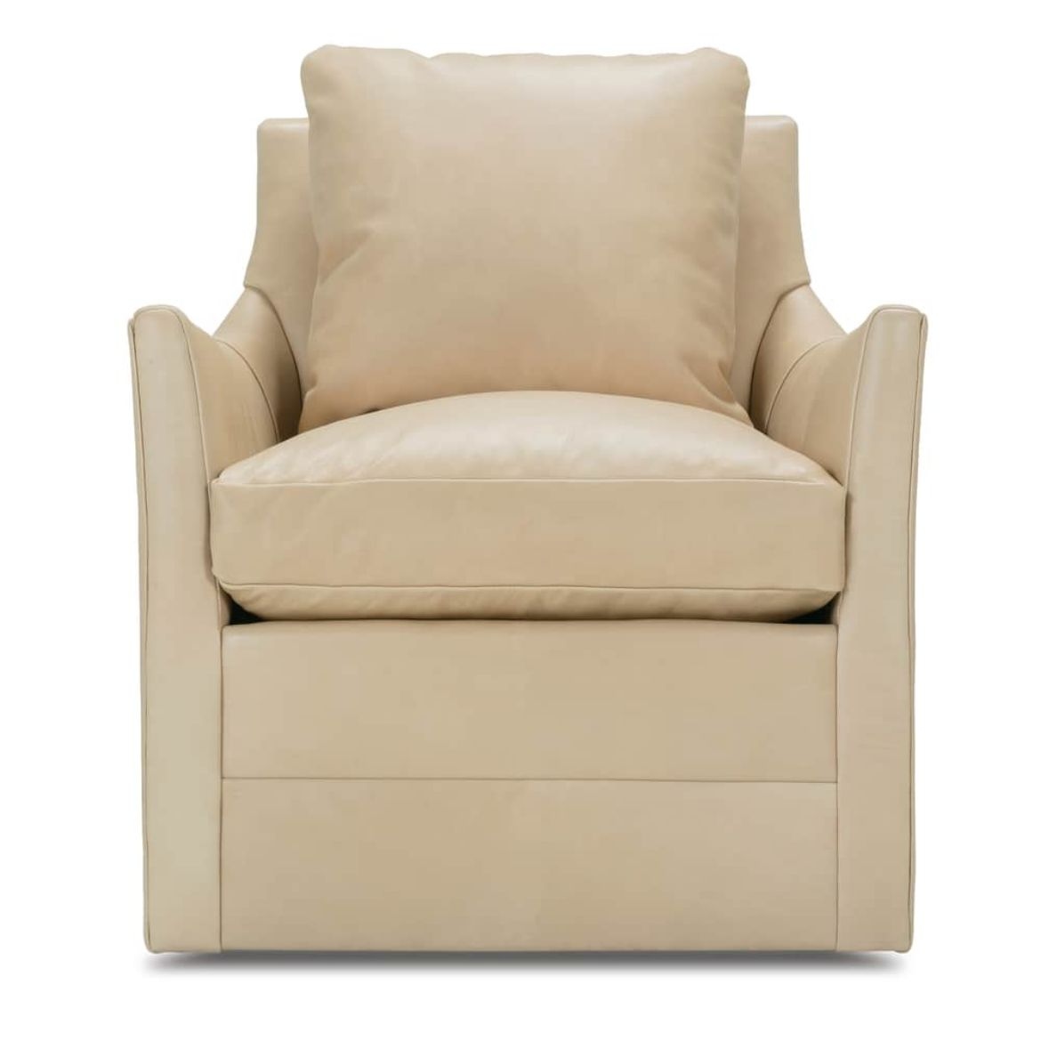 Leather Swivel Glider