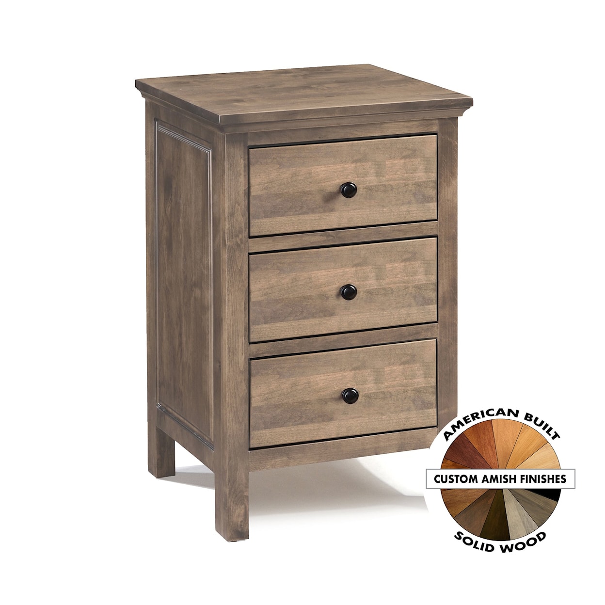 Archbold Furniture Heritage 3-Drawer Nightstand