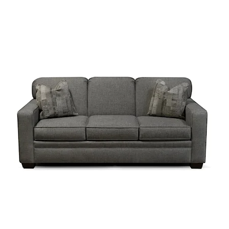 Casual Sofa with Track Arms