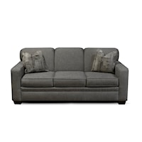 Casual Queen Sleeper Sofa  with Track Arms