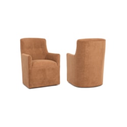 View Upholstered Dining Armchair w/ Tufting