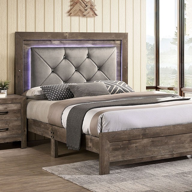 Furniture of America Larissa CM7149Q Rustic Farmhouse Queen Bed with
