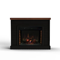 Transitional Fireplace Mantle with Safety-Tempered Glass