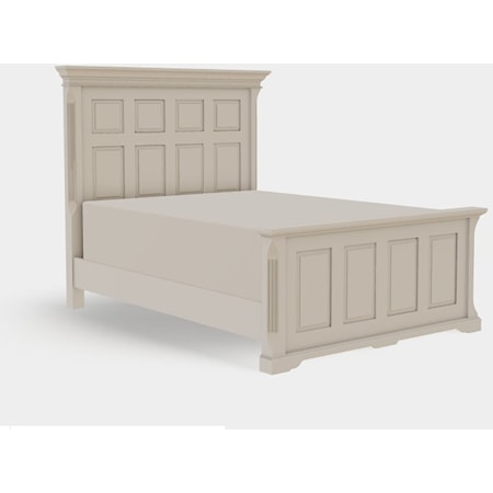 Queen Panel Bed High Footboard