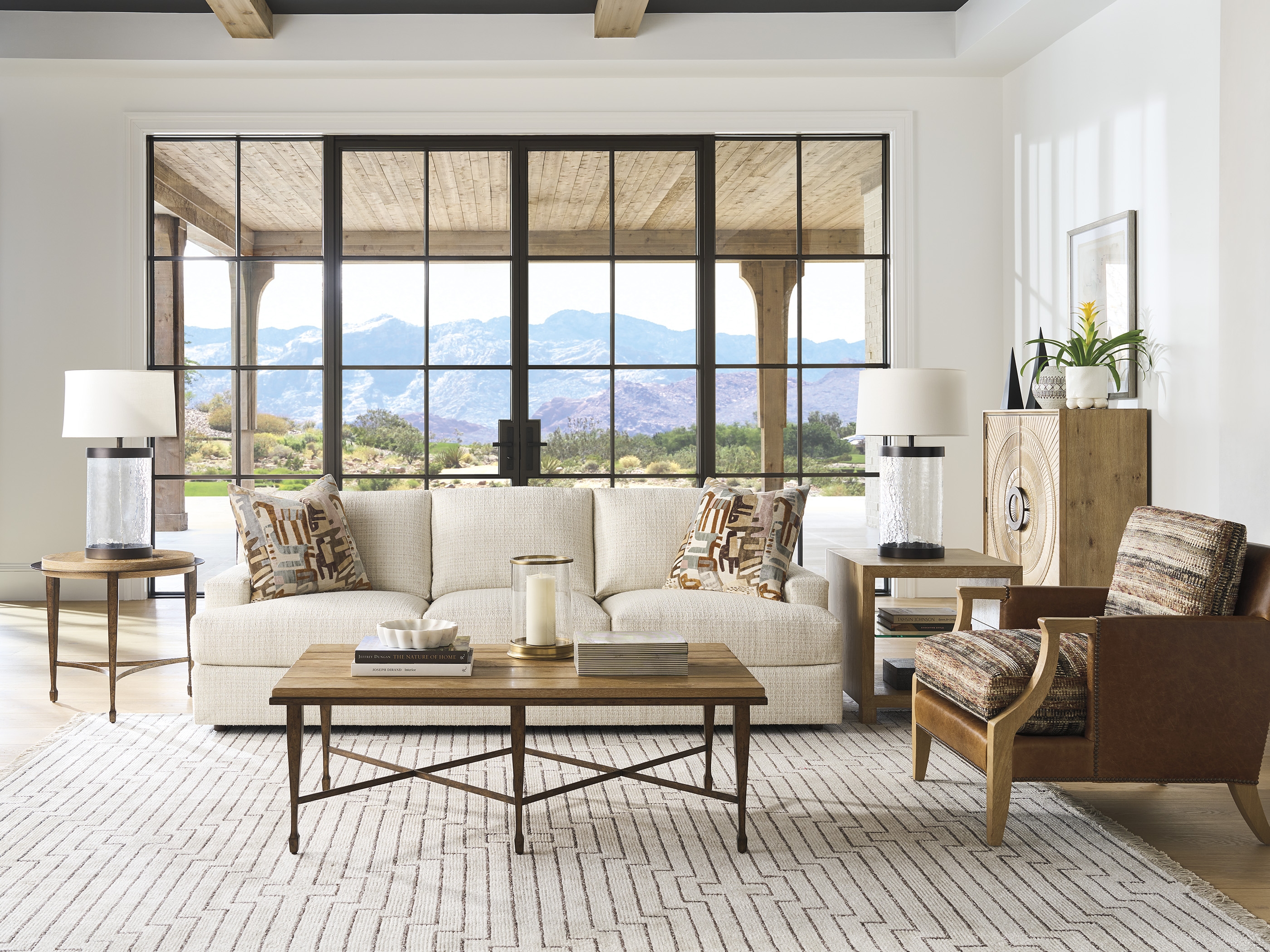 Barclay Butera Montecito Catalonia Rectangular Metal Cocktail Table