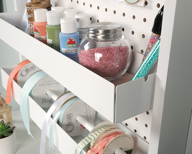 Sauder Craft Pro Series Wall Mounted Pegboard