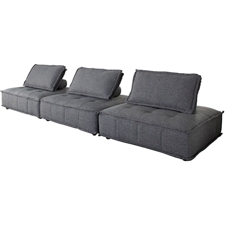 3-Piece Square Modular Lounger