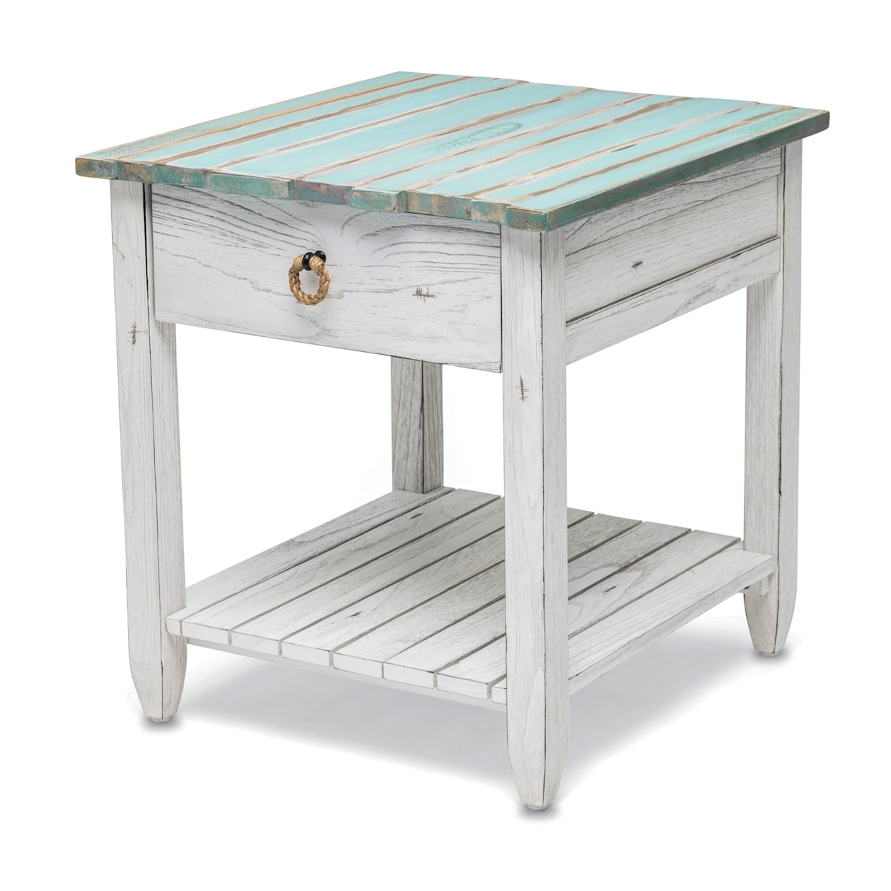 Sea Winds Trading Company Picket Fence Occasional End Table