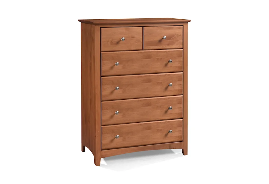 Shaker Bedroom 6 Drawer Chest by Archbold Furniture at Esprit Decor Home Furnishings