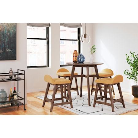 5-Piece Counter Height Dining Set