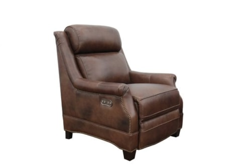 Transitional Power Recliner with Memory Button