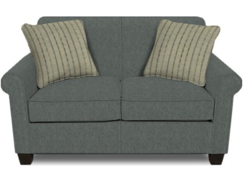 Transitional Loveseat with Accent Pillows