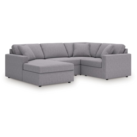 4-Piece Sectional With Chaise