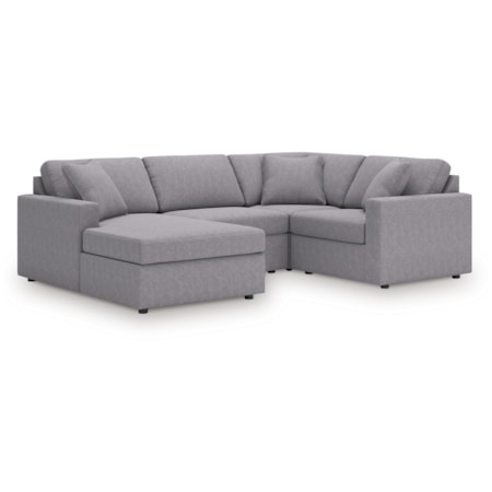 4-Piece Sectional With Chaise