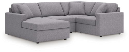 4-Piece Sectional With Chaise