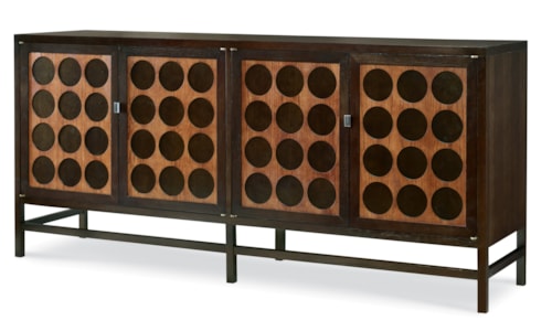 Contemporary 4-Door Credenza