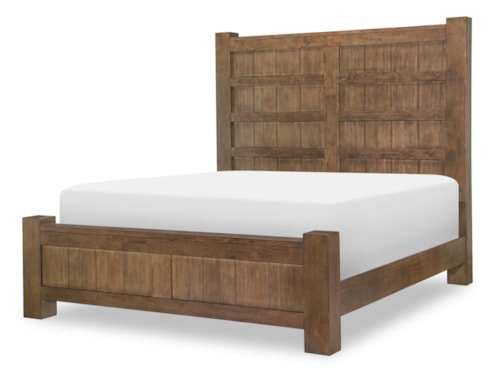 Rustic Queen Panel Bed