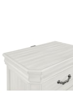 New Classic Lyndhurst Traditional 2-Drawer Nightstand with USB Charging Port