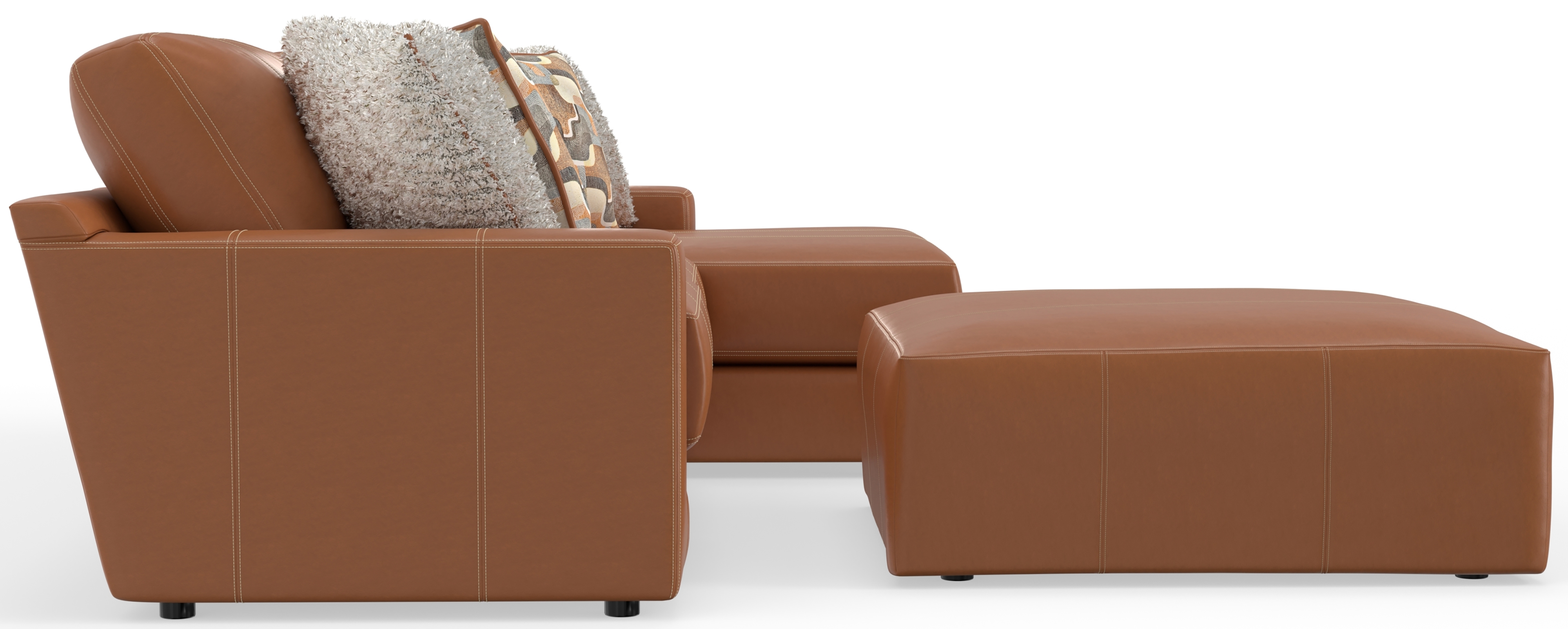 Jackson Furniture Minori 3-Piece Sectional Sofa with Cocktail Ottoman