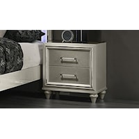 Glam 2-Drawer Nightstand