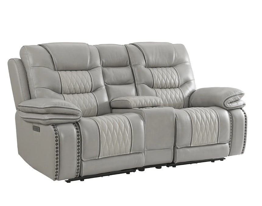 Dual-Power Loveseat w/Console