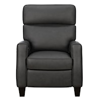 Transitional Power Recliner with Tilt Headrest and USB Ports