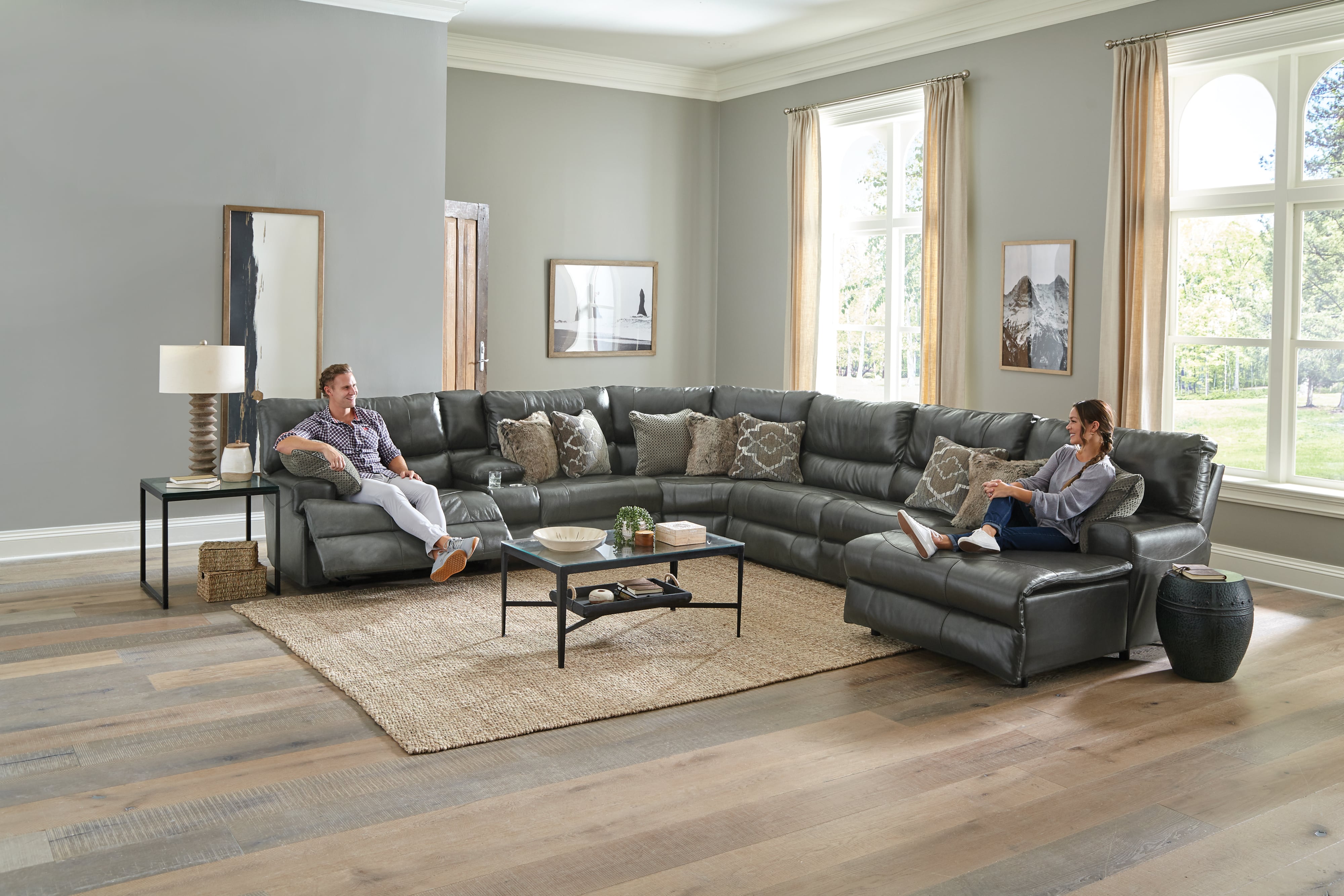 7-Piece Chaise Sectional Sofa