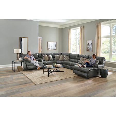 7-Piece Chaise Sectional Sofa