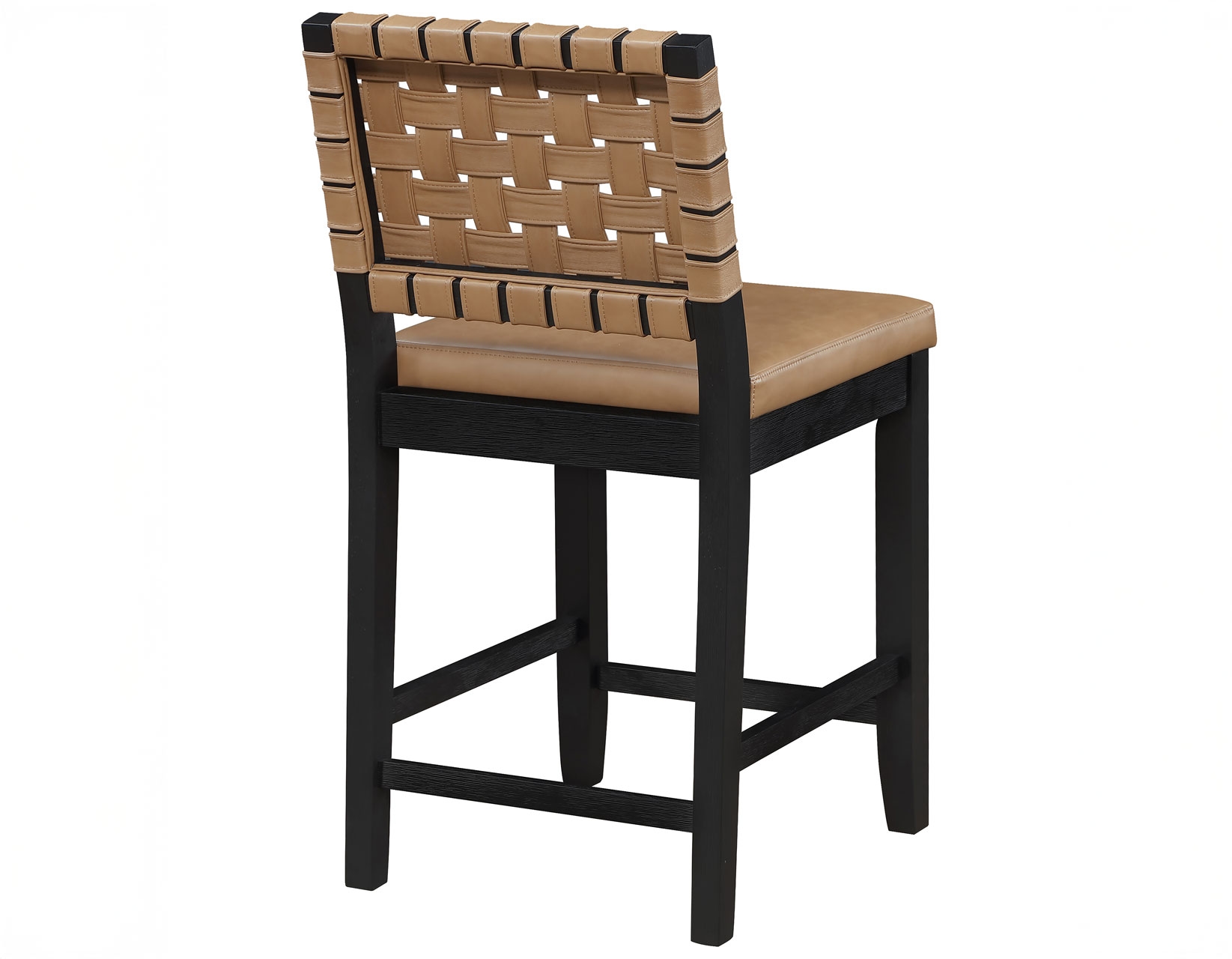 Upholstered Webbed-Back Counter Chair