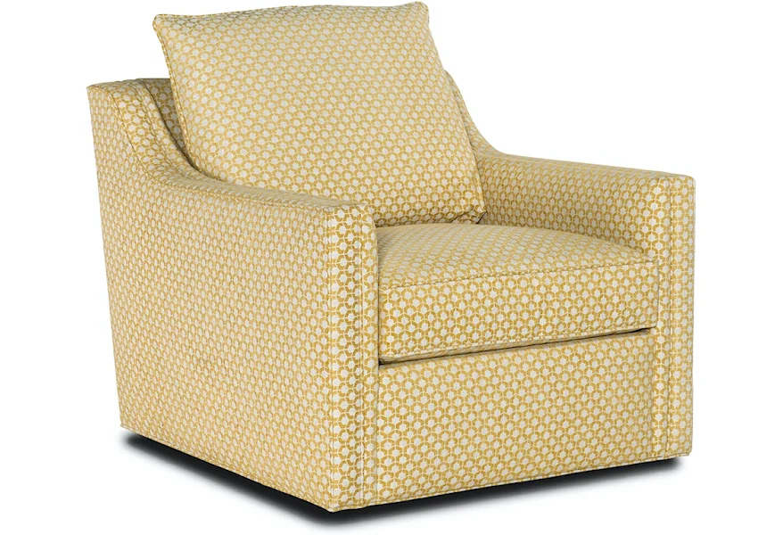 Dekker Swivel Chair by Sam Moore at Jacksonville Furniture Mart