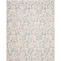 7'10" x 9'10" Ivory/Blue Rectangle Rug