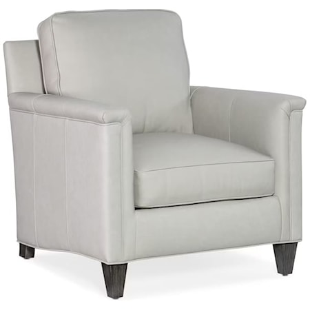 Transitional Chair with Tapered Legs