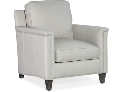 Transitional Chair with Tapered Legs