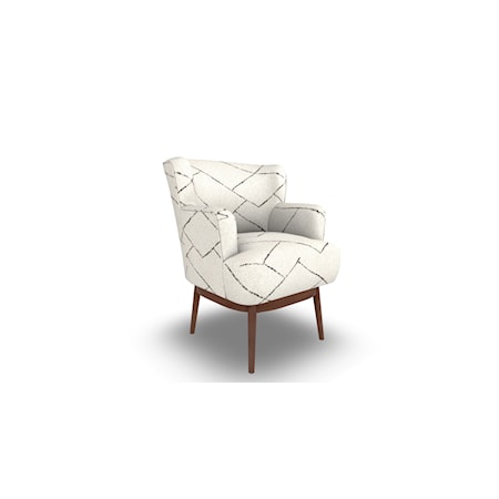 Swivel Barrel Chair