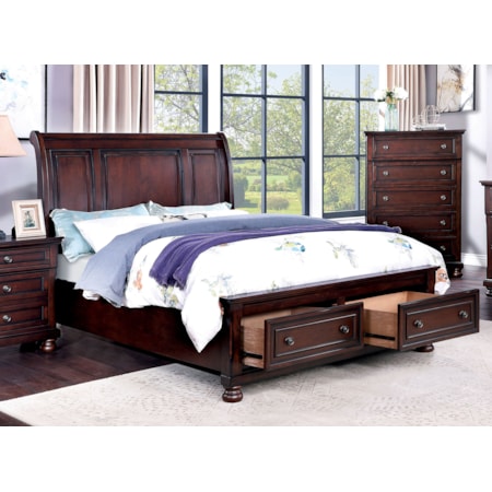 California King Storage Bed