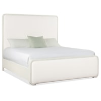 Casual King Upholstered Panel Bed