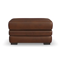 Casual Leather Ottoman