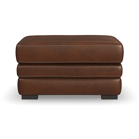 Casual Leather Ottoman