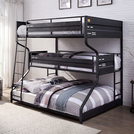 Full/Twin/Queen Triple Decker Bed