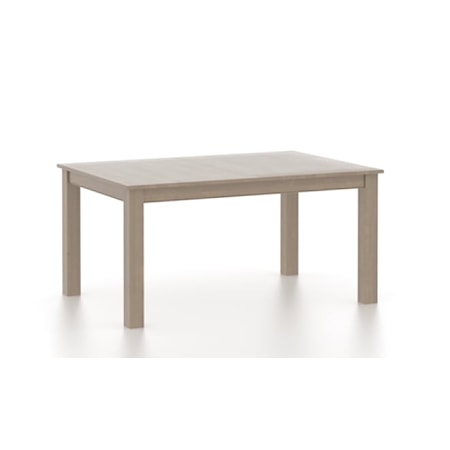 Rectangular wood table