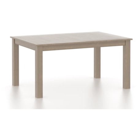 Rectangular wood table